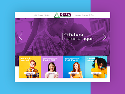 Colégio Delta - Site app branding ui web website