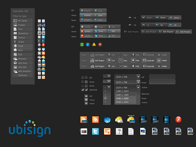 Ubisign App branding icon design interface design