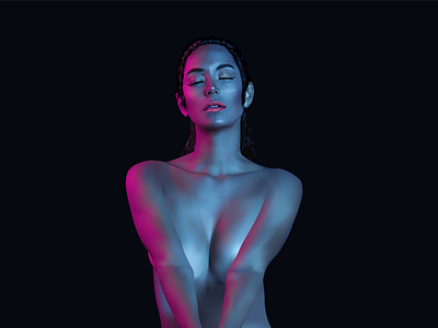 Resalistic Gradient Mesh of a human