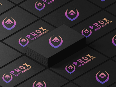 Media and Entertainment Industry Logo concept on a Business Card