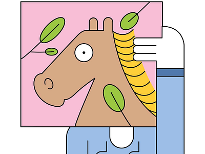 Horse character design design graphic digital art graphisme illustration illustrator