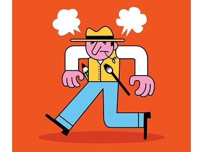 Cowboy character design graphic digital art graphisme illustrateur illustration illustrator minimal