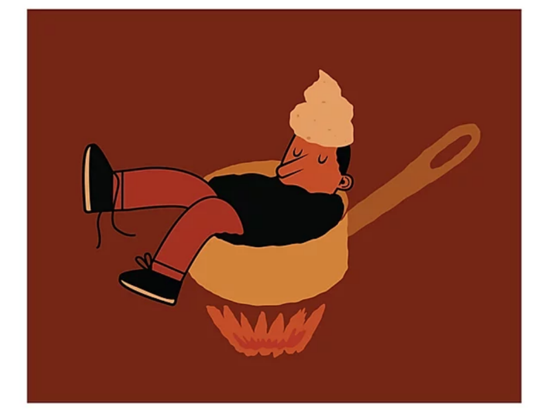 Avec de la crème ? character minimal digital art graphisme design graphic illustrator illustrateur illustration