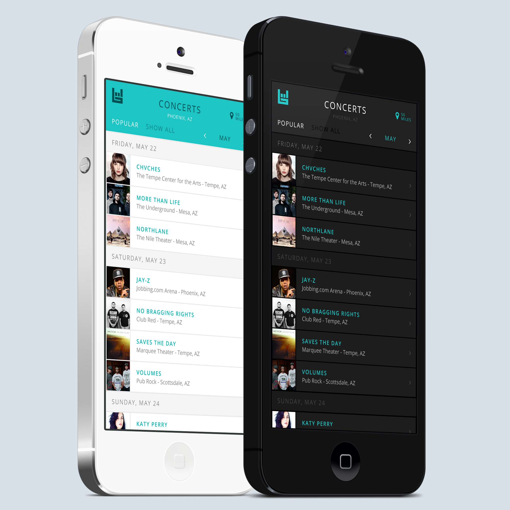 Music Concert App by Andrew on Dribbble