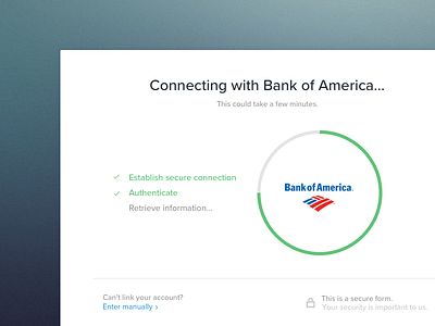 Connecting to Financial Account