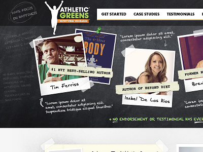 Athletic greens home page mockup ecommerce web web design