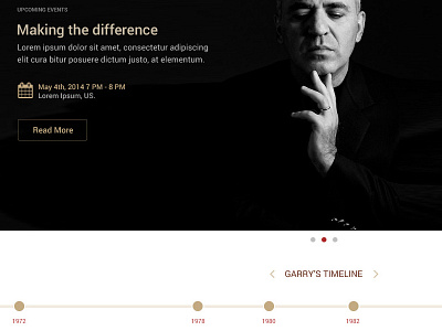 Garry Kasparov home page concept