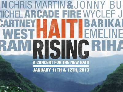 Haiti Rising parallax home page club dj haiti mobile music responsive web web design