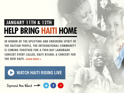 Haiting Rising parallax home page