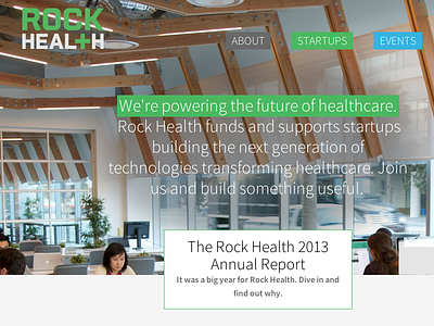 Rock Health website redesign health healthcare mobile responsive web web design