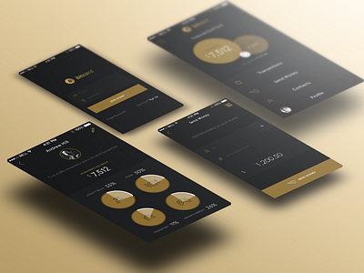 Atlas Card UX/UI App Design app bitcoin iconography ios minimal typography