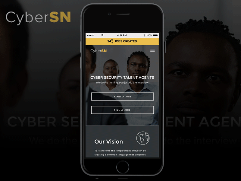 CyberSN - Mobile/Responsive Design app branding iconography ios minimal mobile responsive typography ui ux