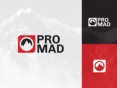 Promad Logo Design Concept brand identity branding design graphic design identity logo logo designer logo mark mark minimal modern logo mountain outdoors vector