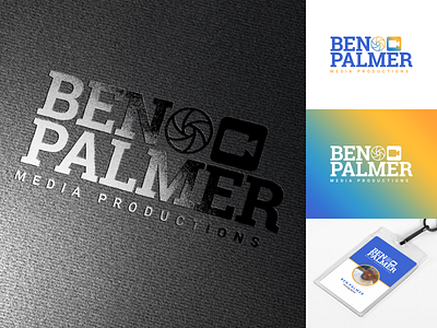 Ben Palmer Media Productions Logo Design brand identity branding clean design illustrator logo logo designer logo mark mark minimal photography vector videography