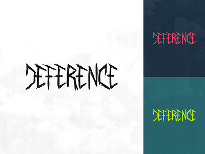 DEFERENCE Metal Band Hand Drawn Logo Type Design Concept band band merch concept creative grunge hand drawn hand drawn type handdrawntype identity logo logodesign logotype metal musician