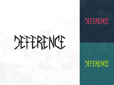 DEFERENCE Metal Band Hand Drawn Logo Type Design Concept