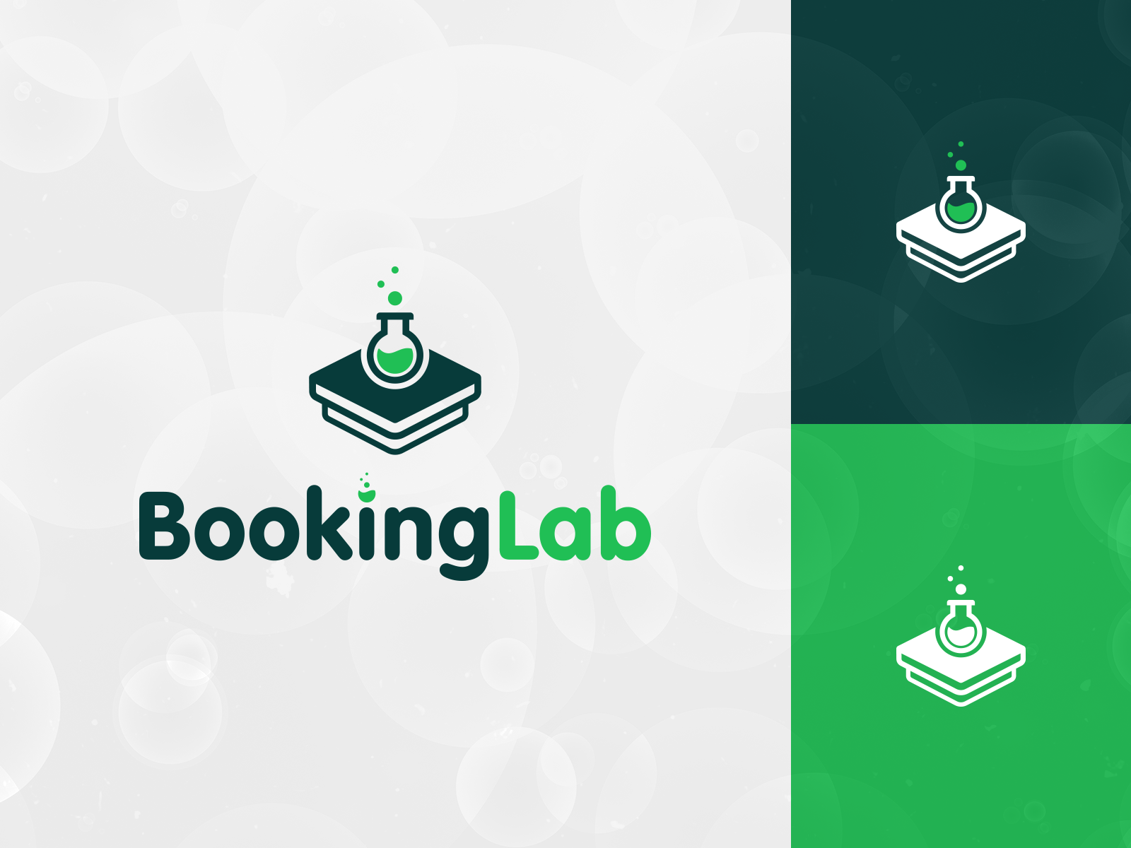Booking Lab Logo Design Concept 2 (4) by Edward Penna on Dribbble