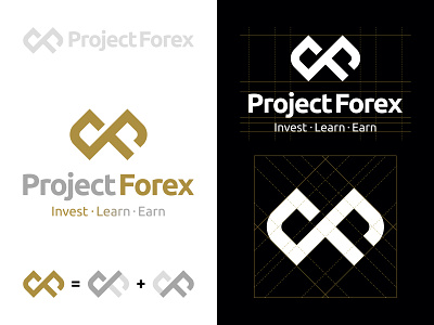 Project Forex Rebrand Design brand brand identity branding education finance forex grid design grid logo identity logo logo mark logodesign logogrid minimal rebrand rebranding visual identity