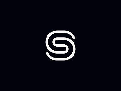 Minimal Monoline S & S Logo Concept