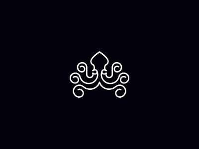 Minimal Linework Octopus Logomark Concept animal branding clean creature design graphic design logo logo designer logodesign logodesigner minimal octo octopus sea