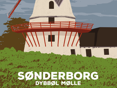 Sønderborg Poster illustration poster vector