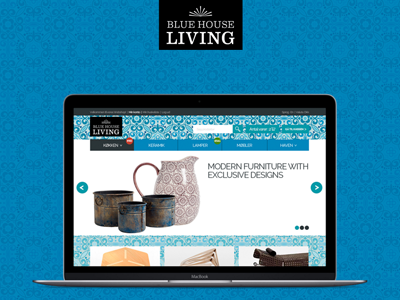 Blue House Living design web