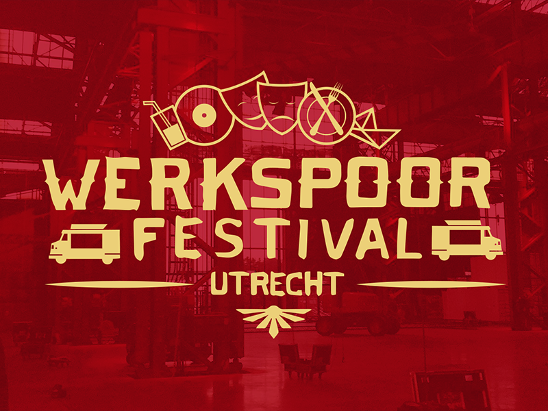 Werkspoor Festival Logo Concept lettering. food festival logo design