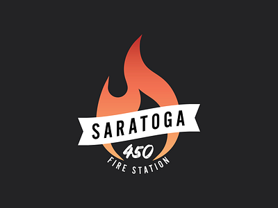 Saratoga Fire Station art clothing emblem fire station firestation hoodie logo design