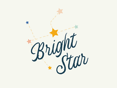 Bright Star Musical Logo Option #1 bluegrass constellation musical process script star theater theatre