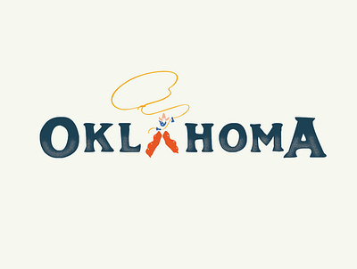 Oklahoma Logo Option #2 branding cowboy logo musical oklahoma process theater theatre