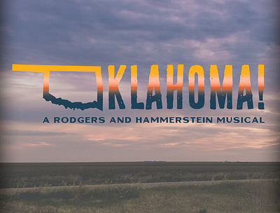 Oklahoma! Logo design logo musical procreate theater