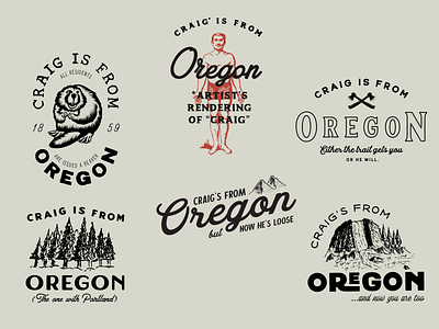 Craigs is from Oregon beaver design etsy funny logo oregon printful trees wilderness