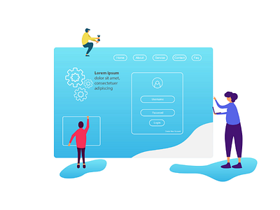 UI/UX ui ux illustration