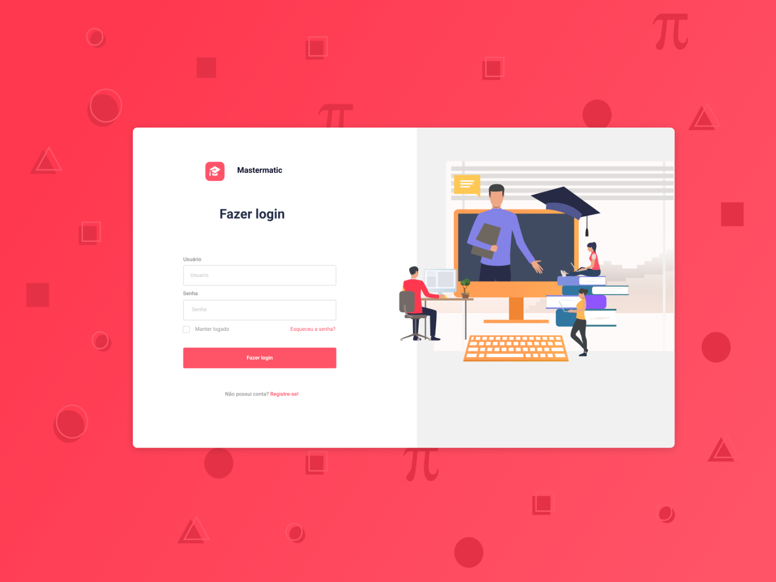 Login Authentication Page UI - Mastermatic by Lavinia Melo on Dribbble