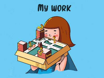 My daily work animation illustration ui work