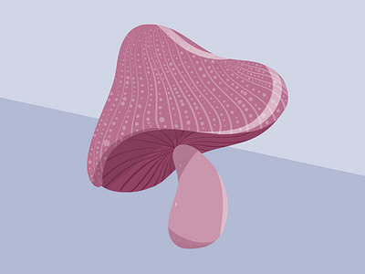 Sad shroom drawing illustration mood plant