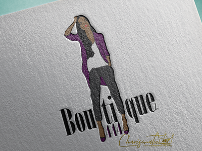 Boutique 444 logo boutique 444 branding charismatic art graphic design illustration illustrator logo logo design logo inspiration