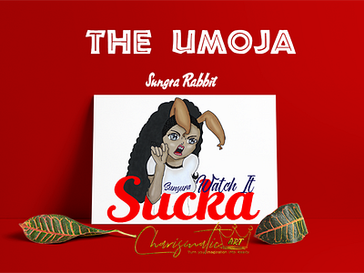 Sungra Rabbit anime art black art character design charismatic art chibi d tracy design illustration project management swahili umoja