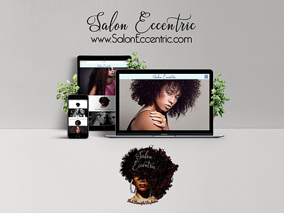 Salon Eccentric Branding web design