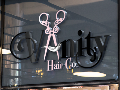 Vanity Hair Co. Charlotte branding charismatic art design graphic design icon illustration logo logo design typography
