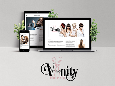 Vanity Hair Co. web showcase branding charismatic art design logo logo design typography web desigin