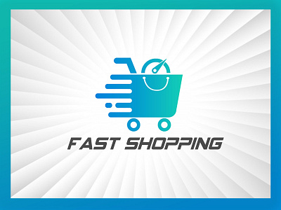 Fast Shop | Minimal Logo Design delivery logo ecommerce design fast shopping minimal logo shop branding shop identity shop identity shop logo store logo super shop logo