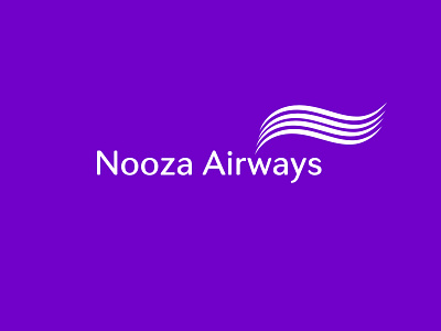 Nooza Airways creative logo adobe illustrator air logo aircraft agency logo airline logo airplane airways logo creative logo minimalist logo modern airline logo plane logo trendy design