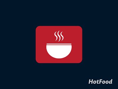 Hot Food | Restaurant Logo app art brand brand design branding food food app food delivery food logo design foodie hot food minimal restaurant logo vector