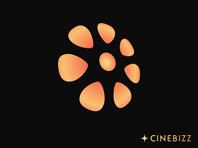 CinebiZZ adobe illustrator agency logo brand identity branding cinema logo circle circle logo creative logo creative shape design graphic design illustration logo logo design logo trendz movie logo reel logo round logo round shape ui