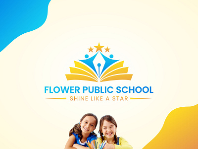 Flower Public School Logo branding branding design college logo creative logo dribbble logo education logo gradient logo logo creation logo design logo design idea logo icon logo idea logo inspirations logo trend popular logo school icon school logo school logo design star logo teaching logo