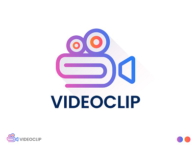 Video Clip Minimalist Logo Design