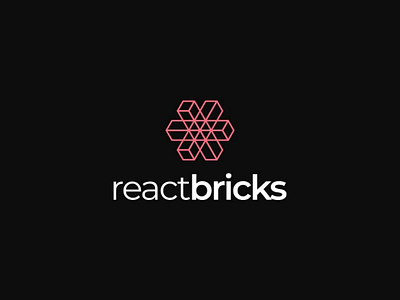 React Bricks Logo Concept logo modernlogo minimalist