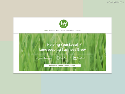 DailyUI #003 003 dailyui landingpage sketch ui ux webpage