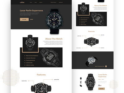Watch Landing page 2020 trends color concept creative design e commerc product store ui ux watch user interface user interface design watches